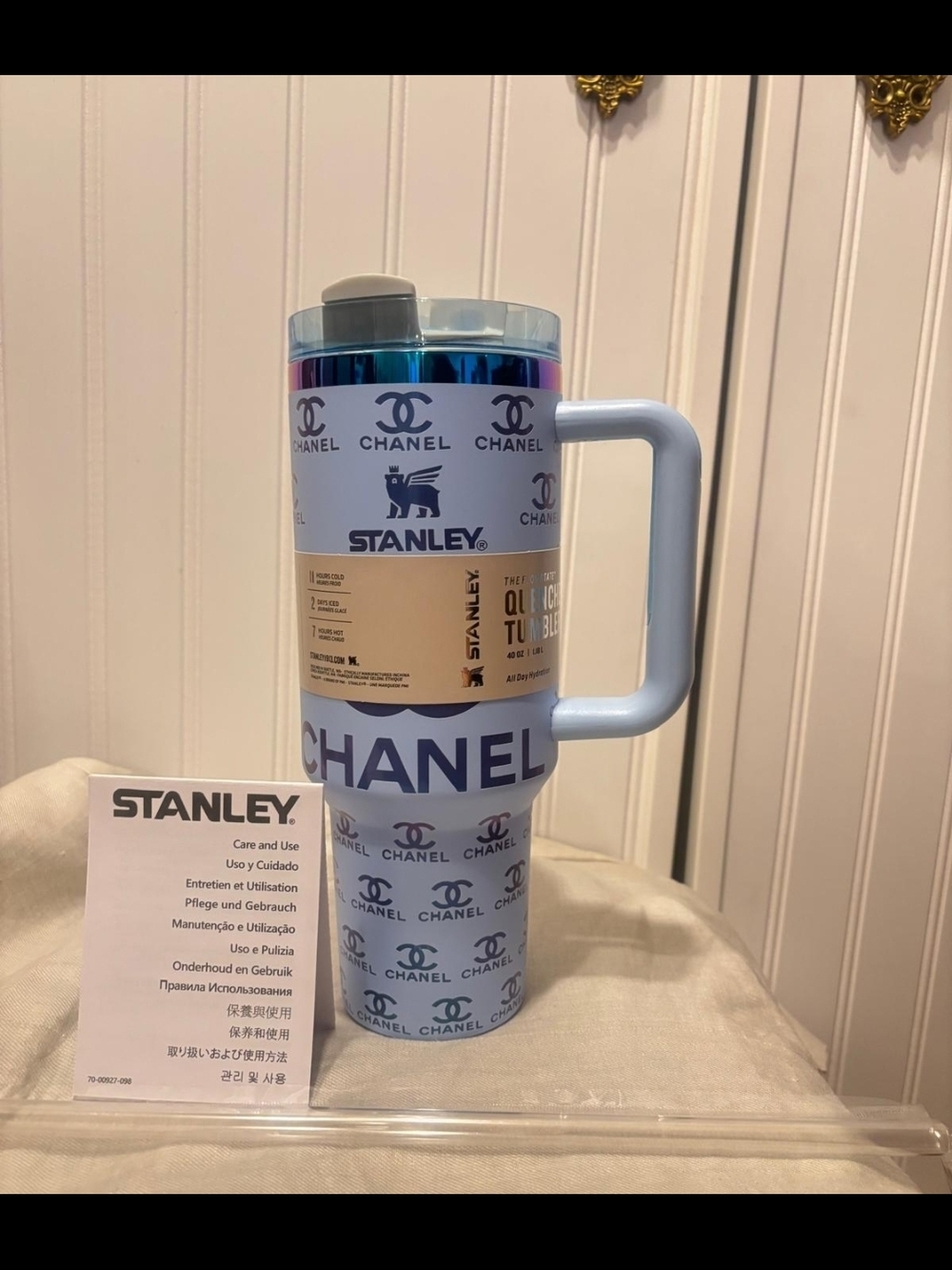 Stanley Light Purple Insulated Travel Mug with Handle